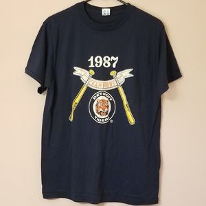 Detroit Tigers 1987 Champions Navy Tee, Size L